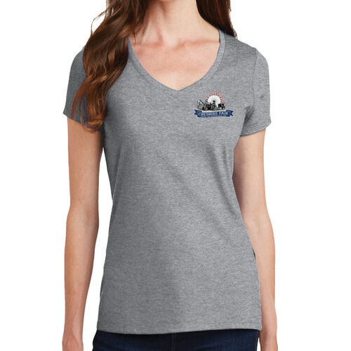 Women's V-Neck Tee (Full Color Design 2) Thumbnail
